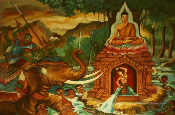  bouddhisme - Appeler la terre pour témoigner du Bouddha et du bouddhisme Mara